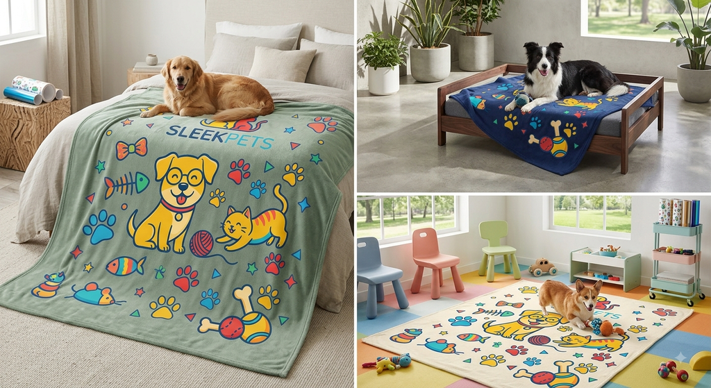 Custom Graphic Pet Blanket
