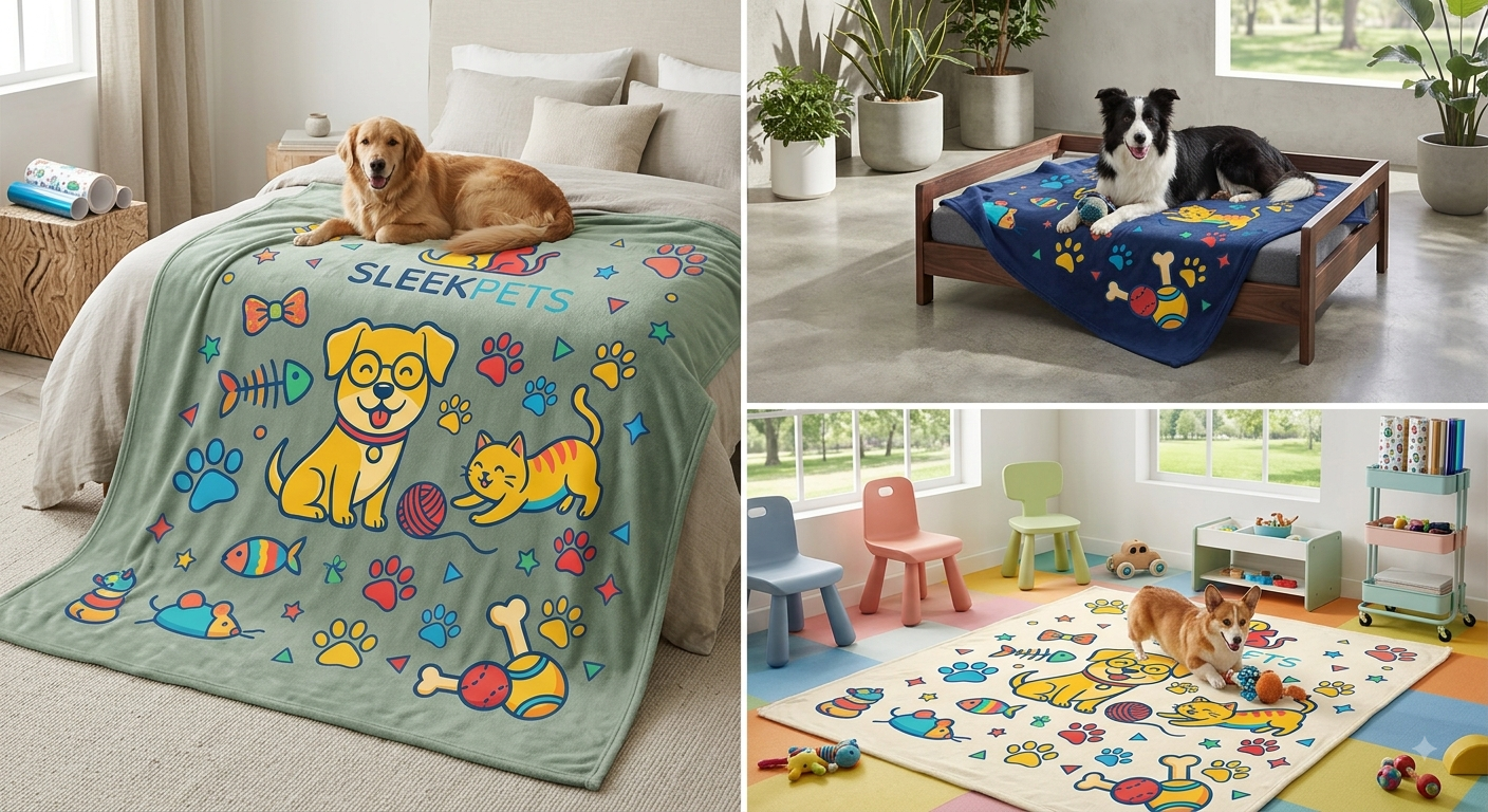 Custom Graphic Pet Blanket