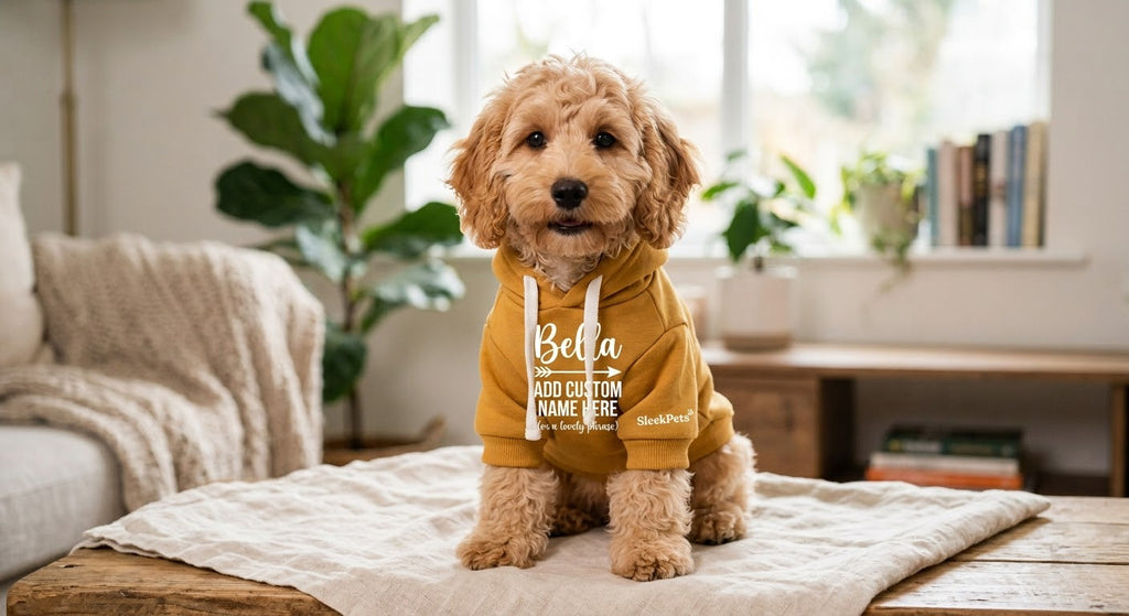 Custom Personalized Pet Hoodie with Vinyl Graphic Design